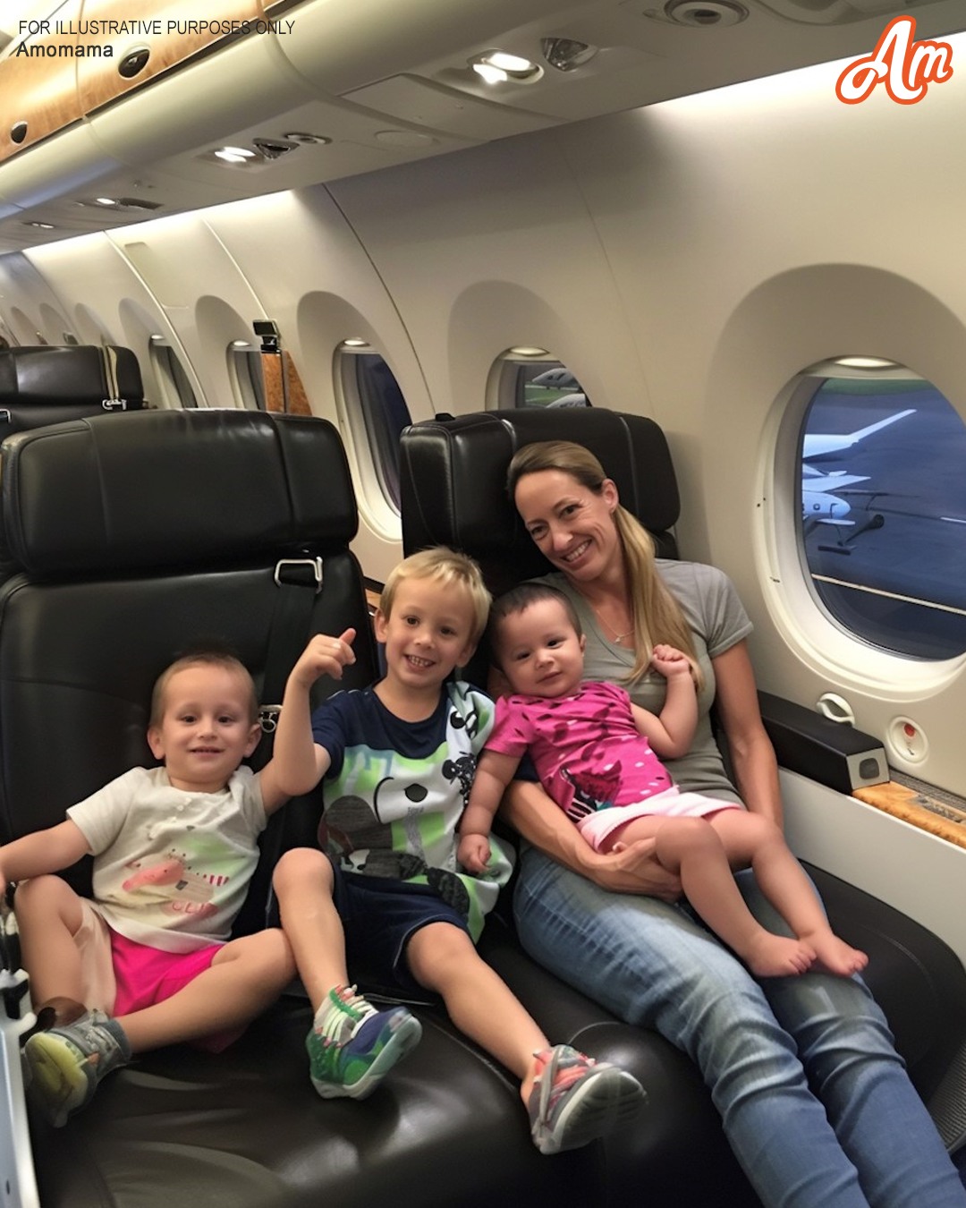 Millionaire Mocks Poor Woman with 3 Kids on Business Class Flight until Pilot Interrupts Him — Story of the Day