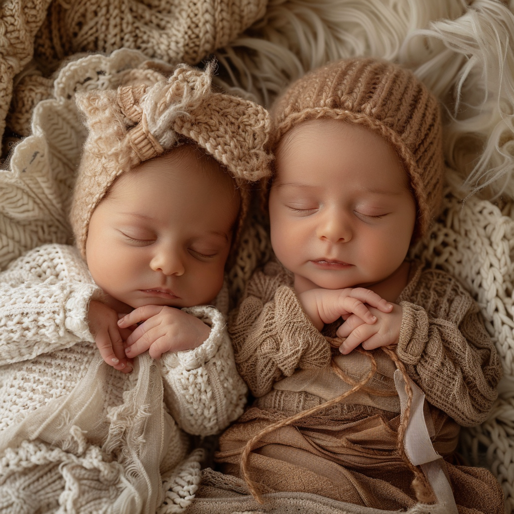 Twin baby girls | Source: Midjourney