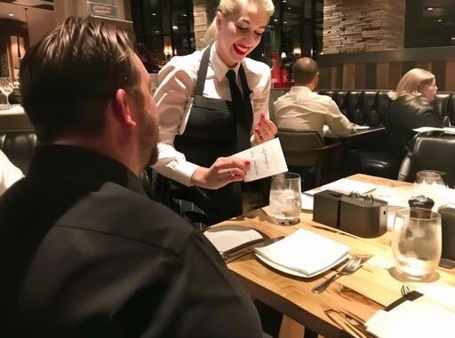 I Saw a Beautiful Waitress Hand My Husband a Note – His Face Turned Red as He Read It