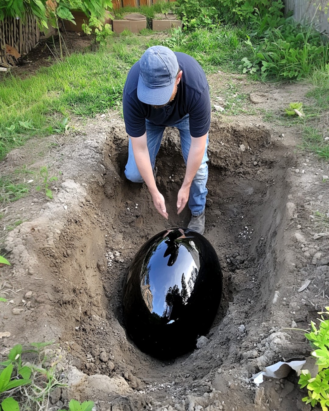 I Returned Early to Surprise My Husband Only to Find Him Burying a Large Black Egg in Our Garden, Its Mystery Brought Us Closer