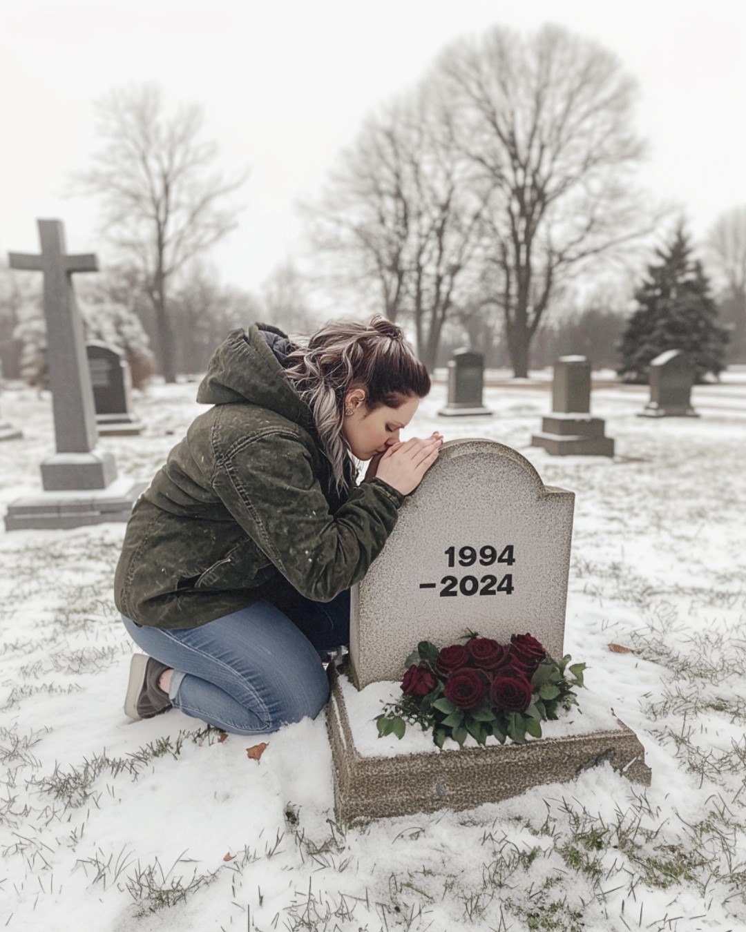 At Husbands Funeral Wife Meets a Woman with His Baby in Her Arms